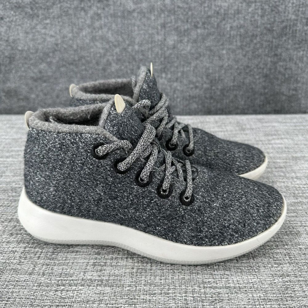 Allbirds‎ Wool Runner Up Mizzles Sneakers Womens Sz 8 Gray High Top Lace Up